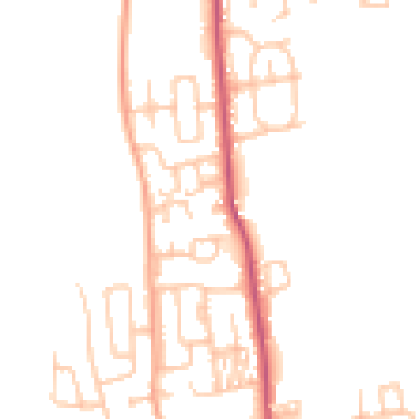Daytime road noise heatmap for SR6 7LN