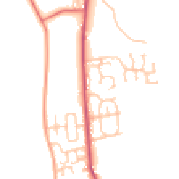 Daytime road noise heatmap for SR6 7LU