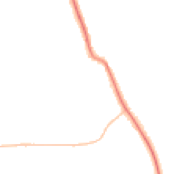 Night-time road noise heatmap for SR6 7QH