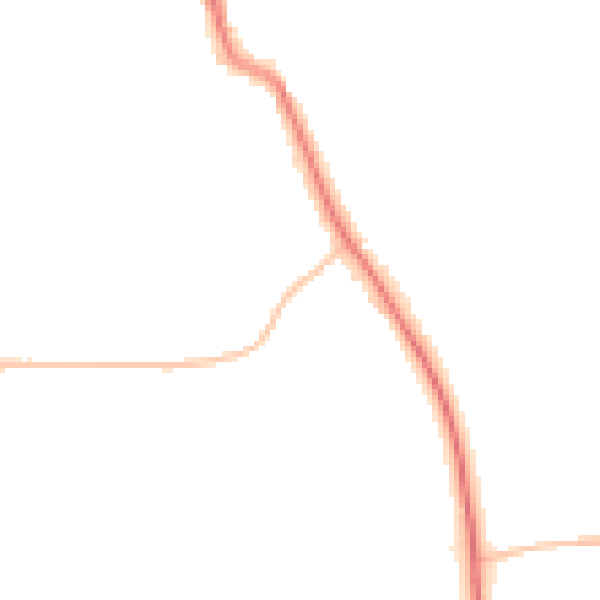 Night-time road noise heatmap for SR6 7QL