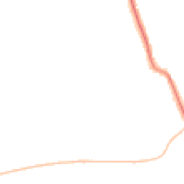 Night-time road noise heatmap for SR6 7RE