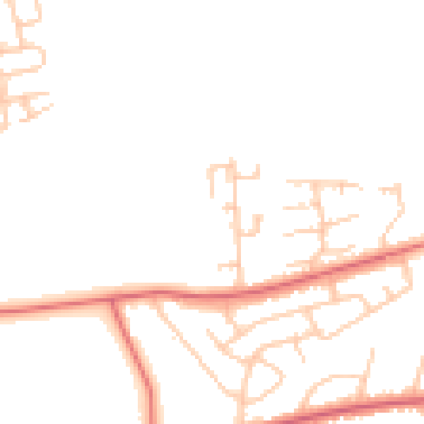 Daytime road noise heatmap for SR6 7SD