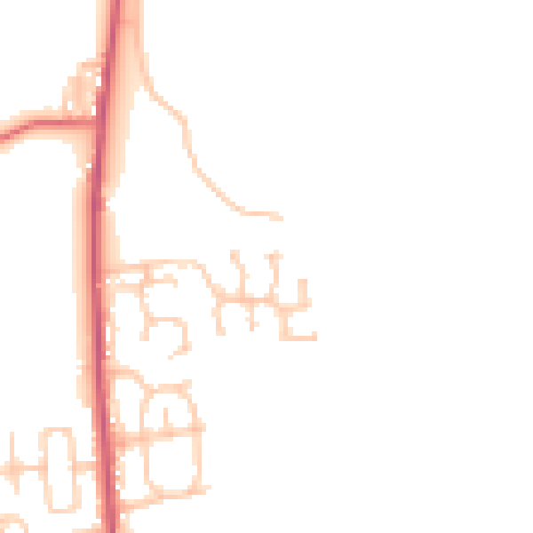 Daytime road noise heatmap for SR6 7SF