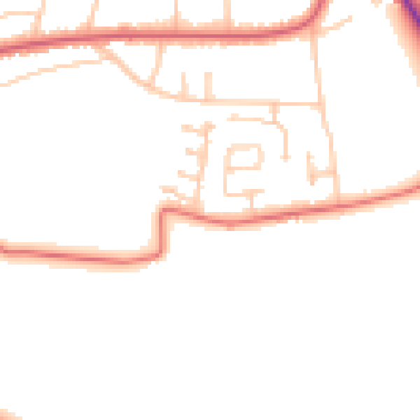 Daytime road noise heatmap for SR6 7TN