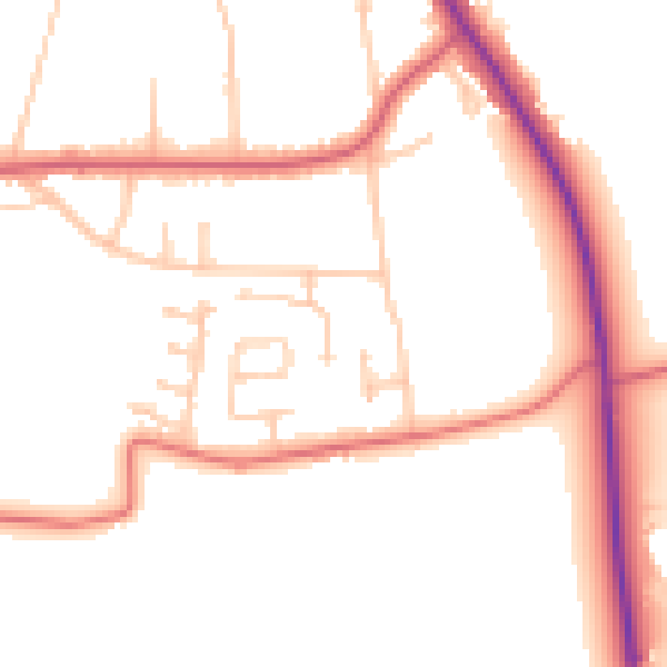 Daytime road noise heatmap for SR6 7TR