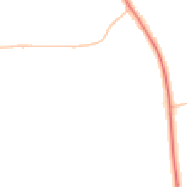 Night-time road noise heatmap for SR6 7TR