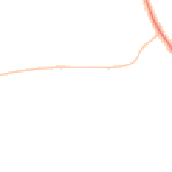 Night-time road noise heatmap for SR6 7UF