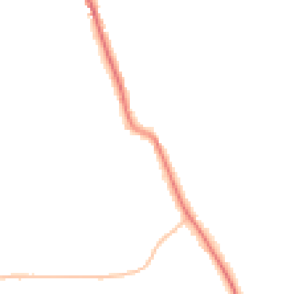 Night-time road noise heatmap for SR6 7XQ