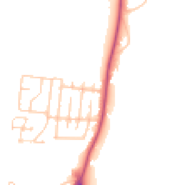 Daytime road noise heatmap for SR6 8AG