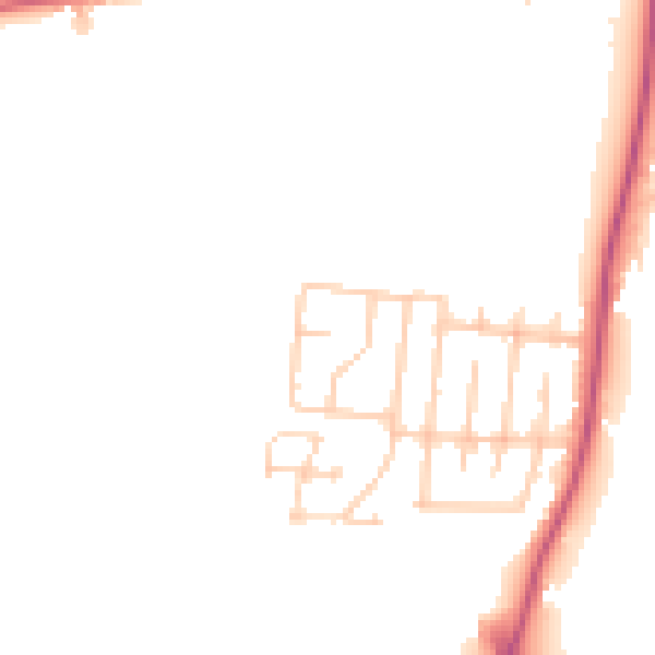 Daytime road noise heatmap for SR6 8AT