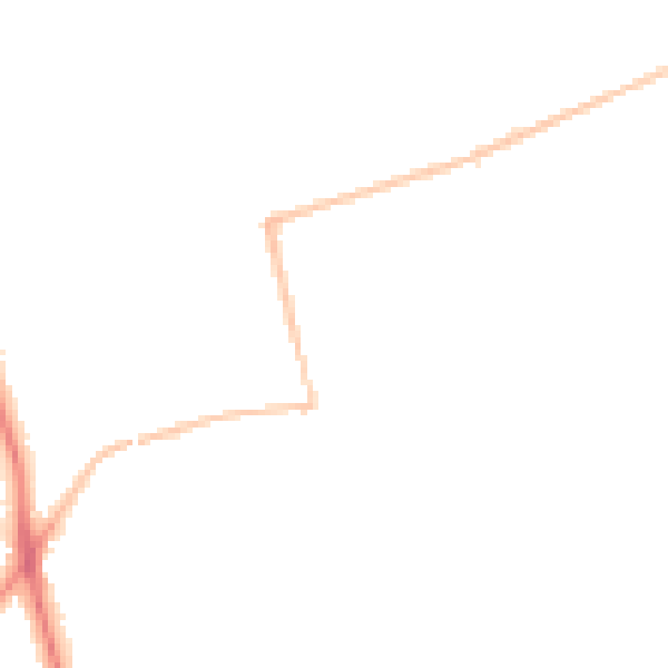 Night-time road noise heatmap for SR6 8EQ