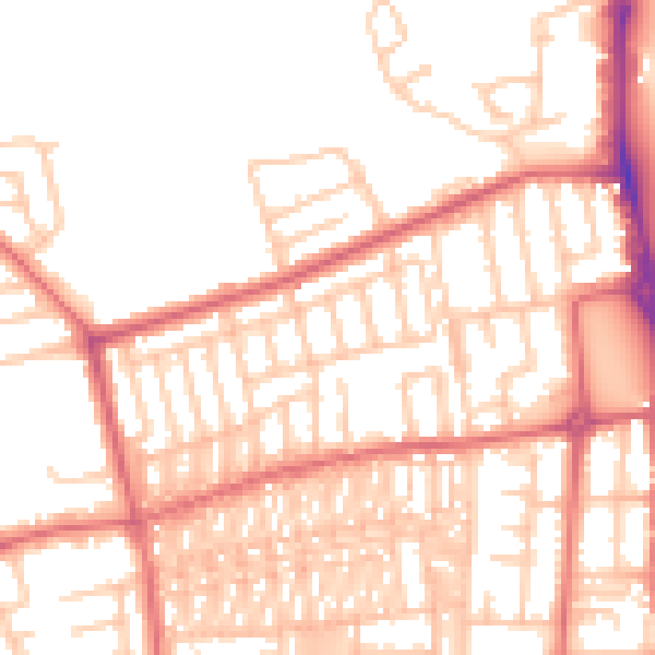 Daytime road noise heatmap for SR6 8EZ
