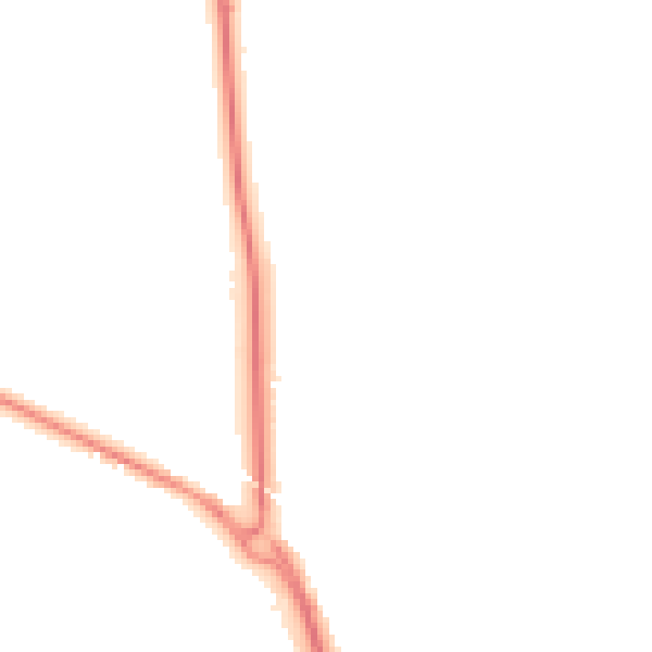 Night-time road noise heatmap for SR6 8JT