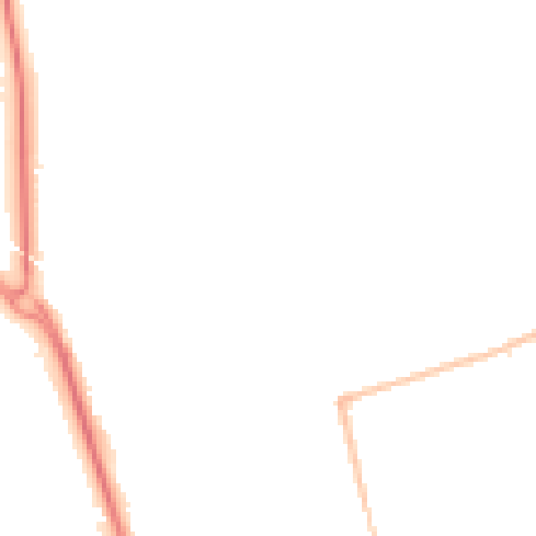 Night-time road noise heatmap for SR6 8LJ