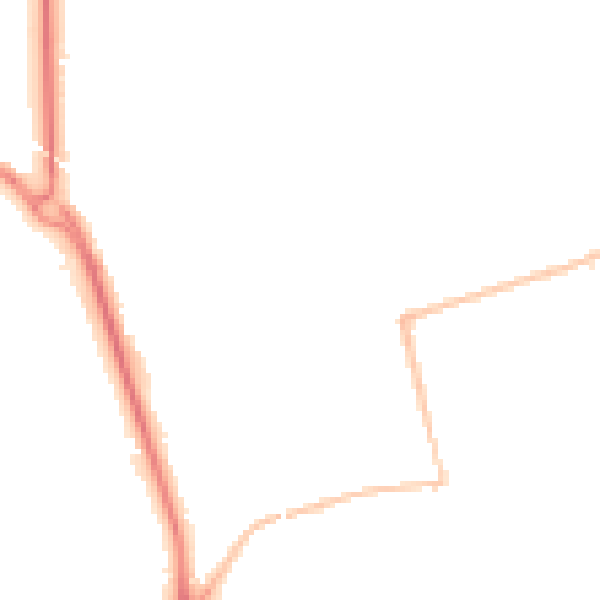 Night-time road noise heatmap for SR6 8NP