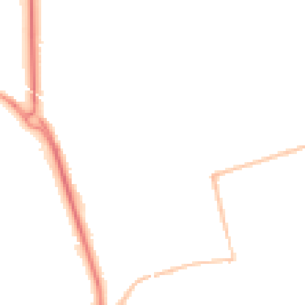 Night-time road noise heatmap for SR6 8NX