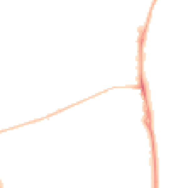 Night-time road noise heatmap for SR6 8NZ