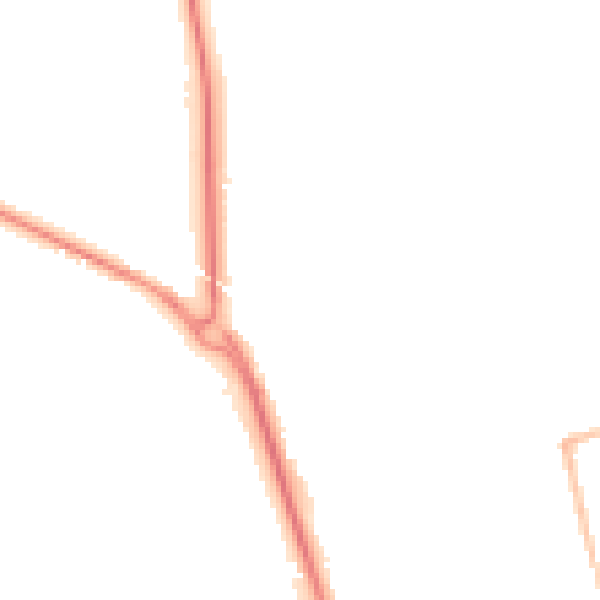 Night-time road noise heatmap for SR6 8PF