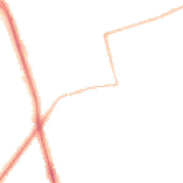 Night-time road noise heatmap for SR6 9DG