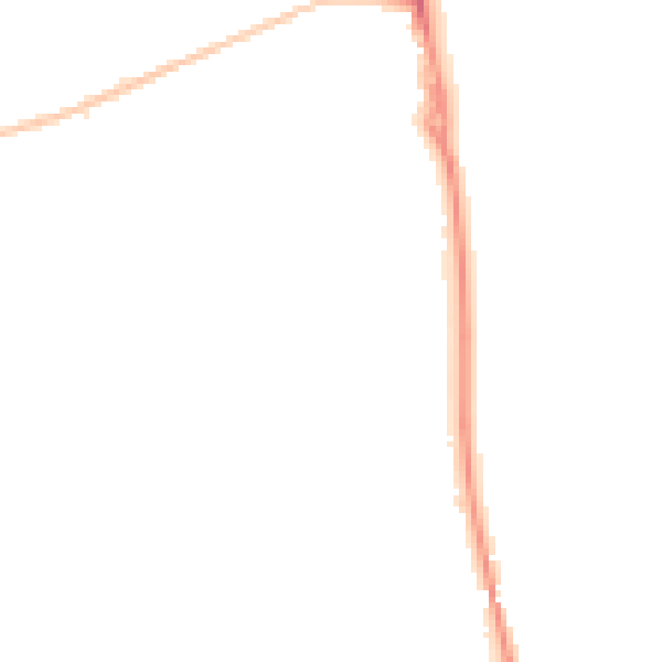 Night-time road noise heatmap for SR6 9DW