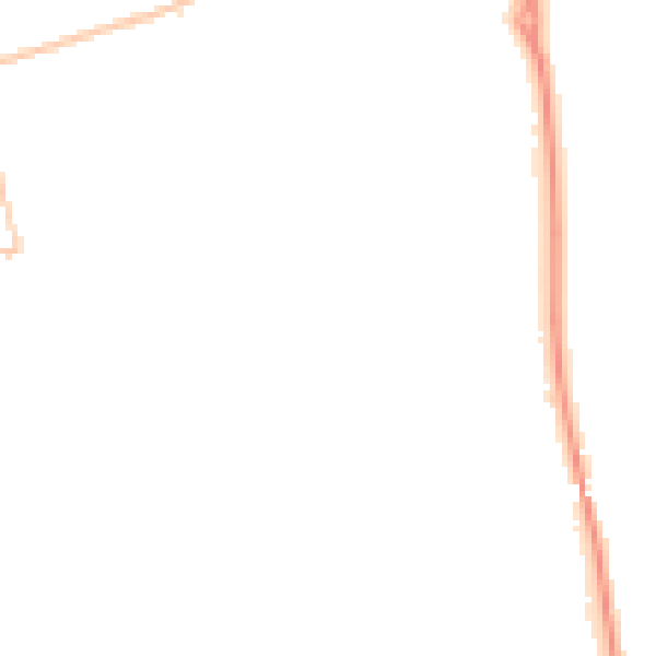 Night-time road noise heatmap for SR6 9HF