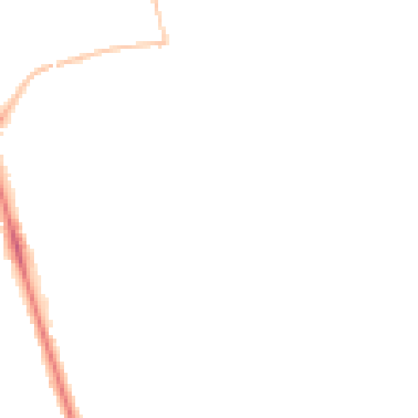 Night-time road noise heatmap for SR6 9JT