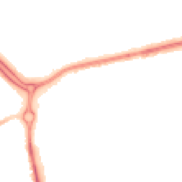Night-time road noise heatmap for SS14 1EA