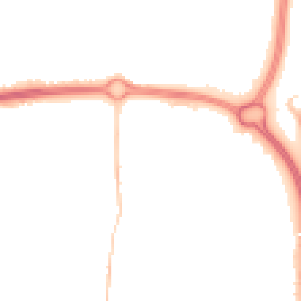 Night-time road noise heatmap for SS14 1GA