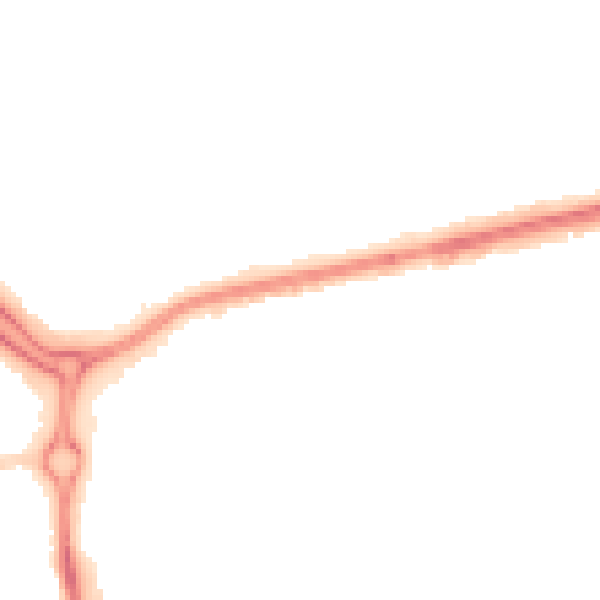 Night-time road noise heatmap for SS14 1GR