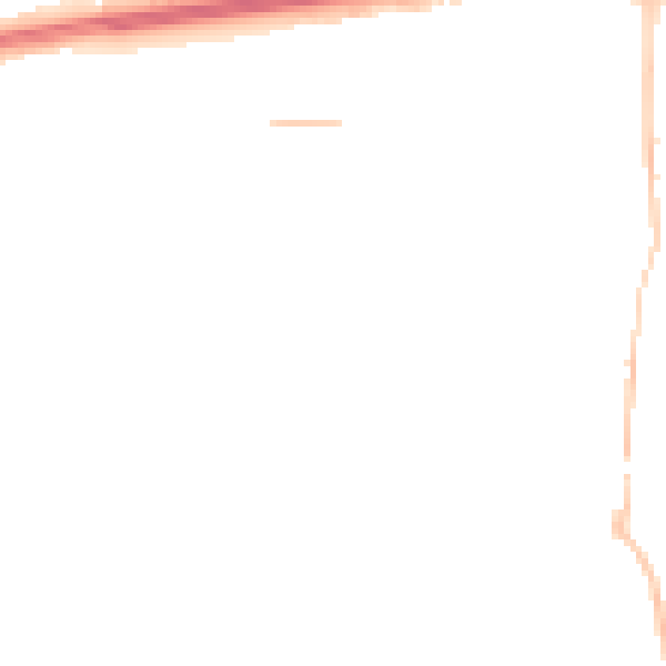 Night-time road noise heatmap for SS14 1PL