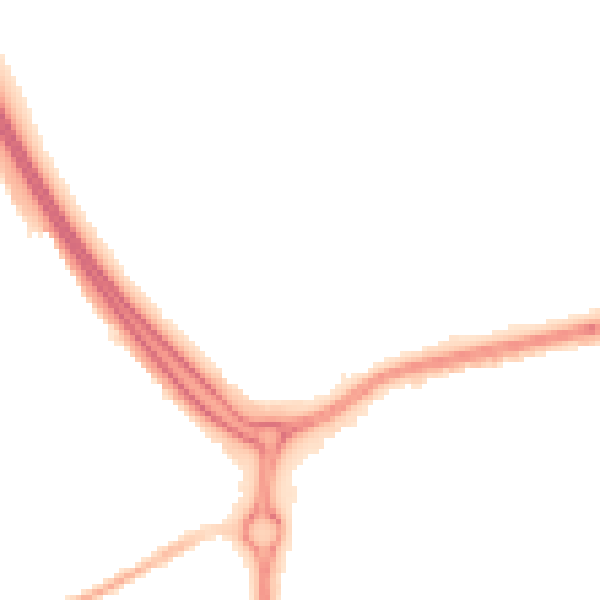 Night-time road noise heatmap for SS14 2FT