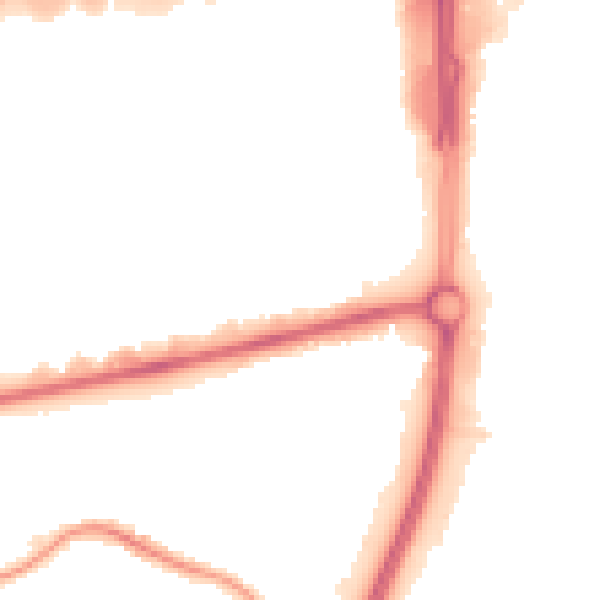 Night-time road noise heatmap for SS14 3DF