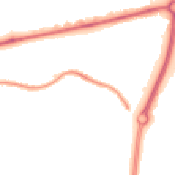 Night-time road noise heatmap for SS14 3PJ