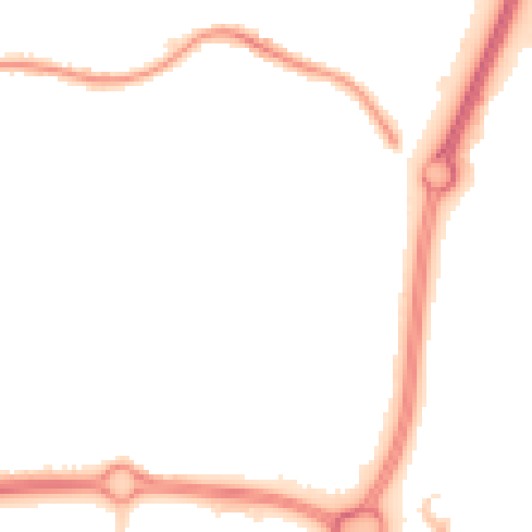 Night-time road noise heatmap for SS14 3TB
