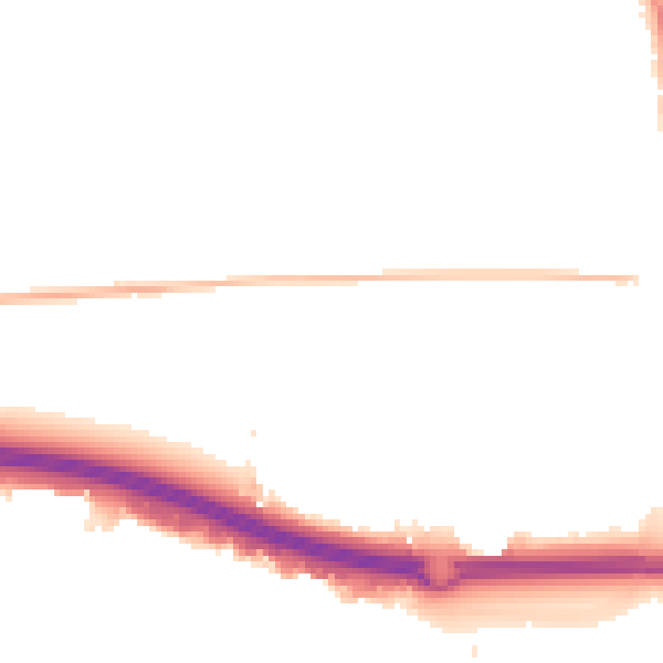 Night-time road noise heatmap for SS15 4AD