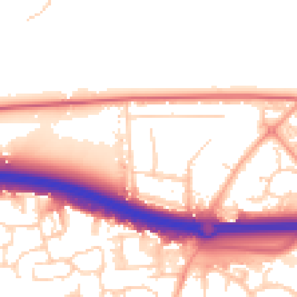 Daytime road noise heatmap for SS15 4AE