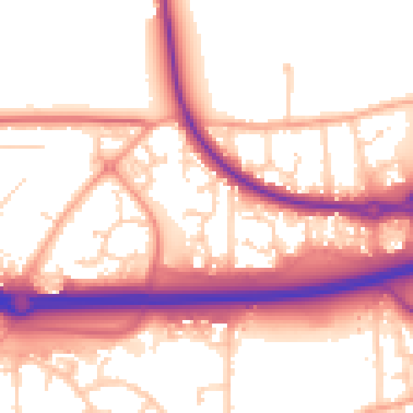 Daytime road noise heatmap for SS15 4AF