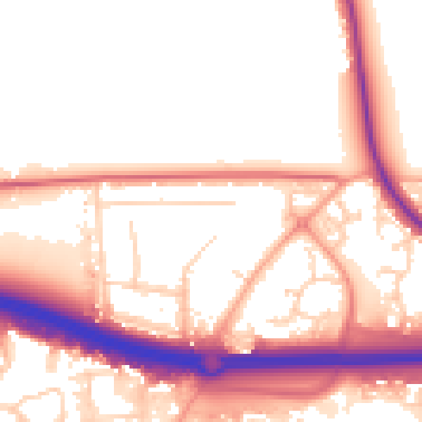Daytime road noise heatmap for SS15 4AJ