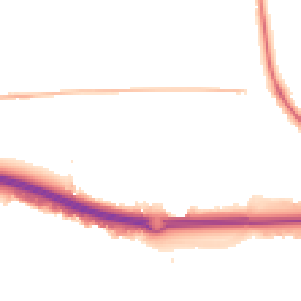 Night-time road noise heatmap for SS15 4AL