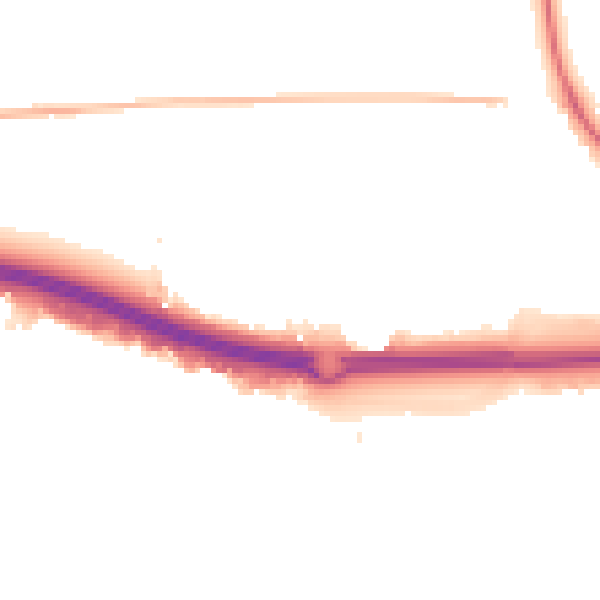Night-time road noise heatmap for SS15 4AN