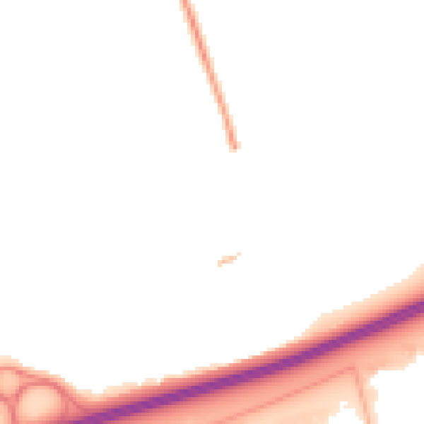 Night-time road noise heatmap for SS15 4AP