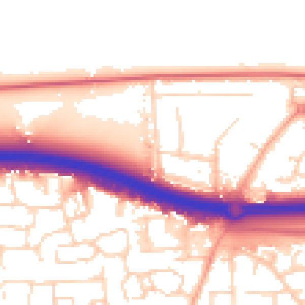 Daytime road noise heatmap for SS15 4AQ