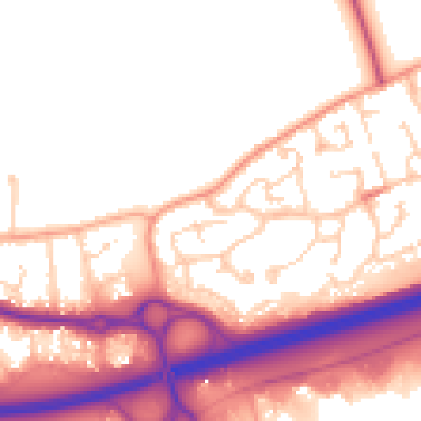 Daytime road noise heatmap for SS15 4AT