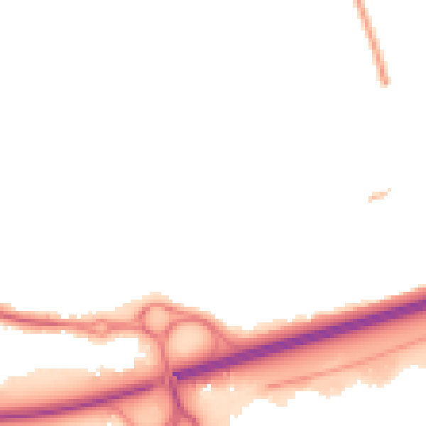 Night-time road noise heatmap for SS15 4AT