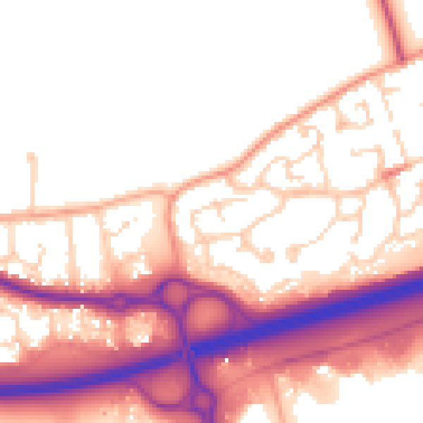 Daytime road noise heatmap for SS15 4AX
