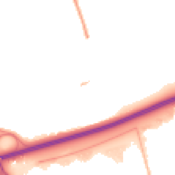 Night-time road noise heatmap for SS15 4AY