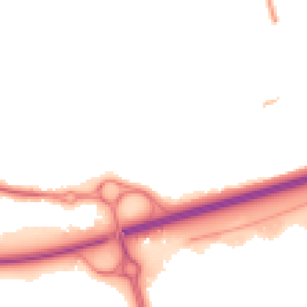 Night-time road noise heatmap for SS15 4BD