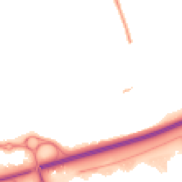Night-time road noise heatmap for SS15 4BW