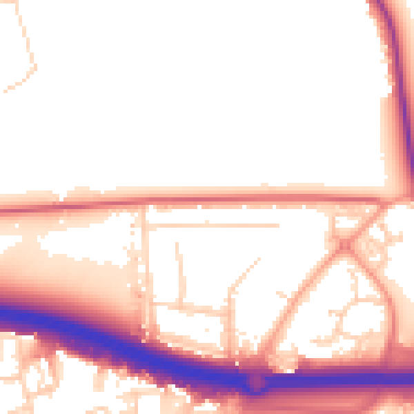 Daytime road noise heatmap for SS15 4BX