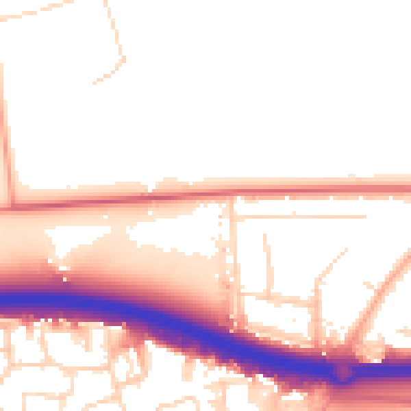 Daytime road noise heatmap for SS15 4BZ